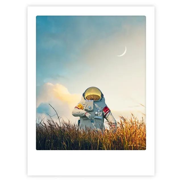 pickmotion-art-poster-not-from-this-world-mit-echtglas-rahmen image 1