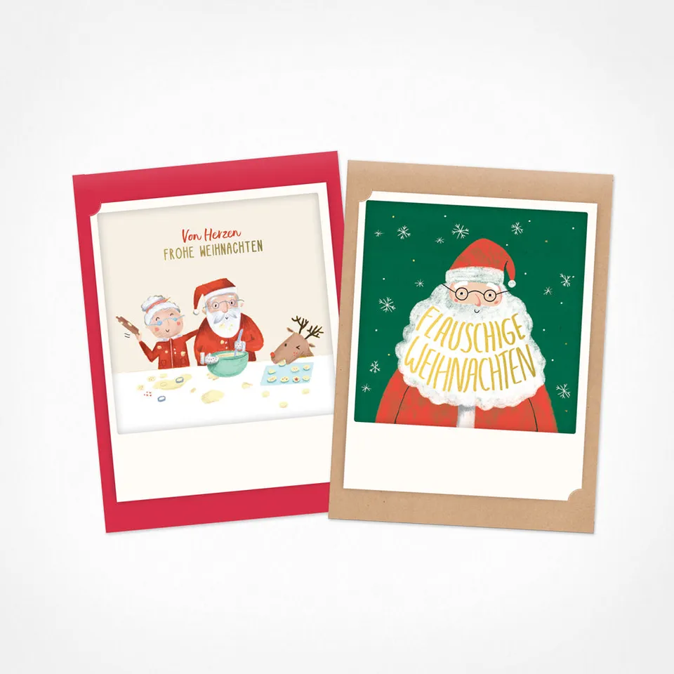 pickmotion-zauber-der-weihnachtszeit-2er-kleine-klappkarten-set-10x13-5-cm image 1