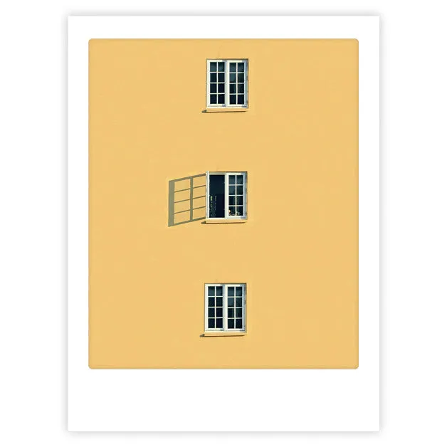 pickmotion-art-poster-happy-window-mit-echtglas-rahmen image 1