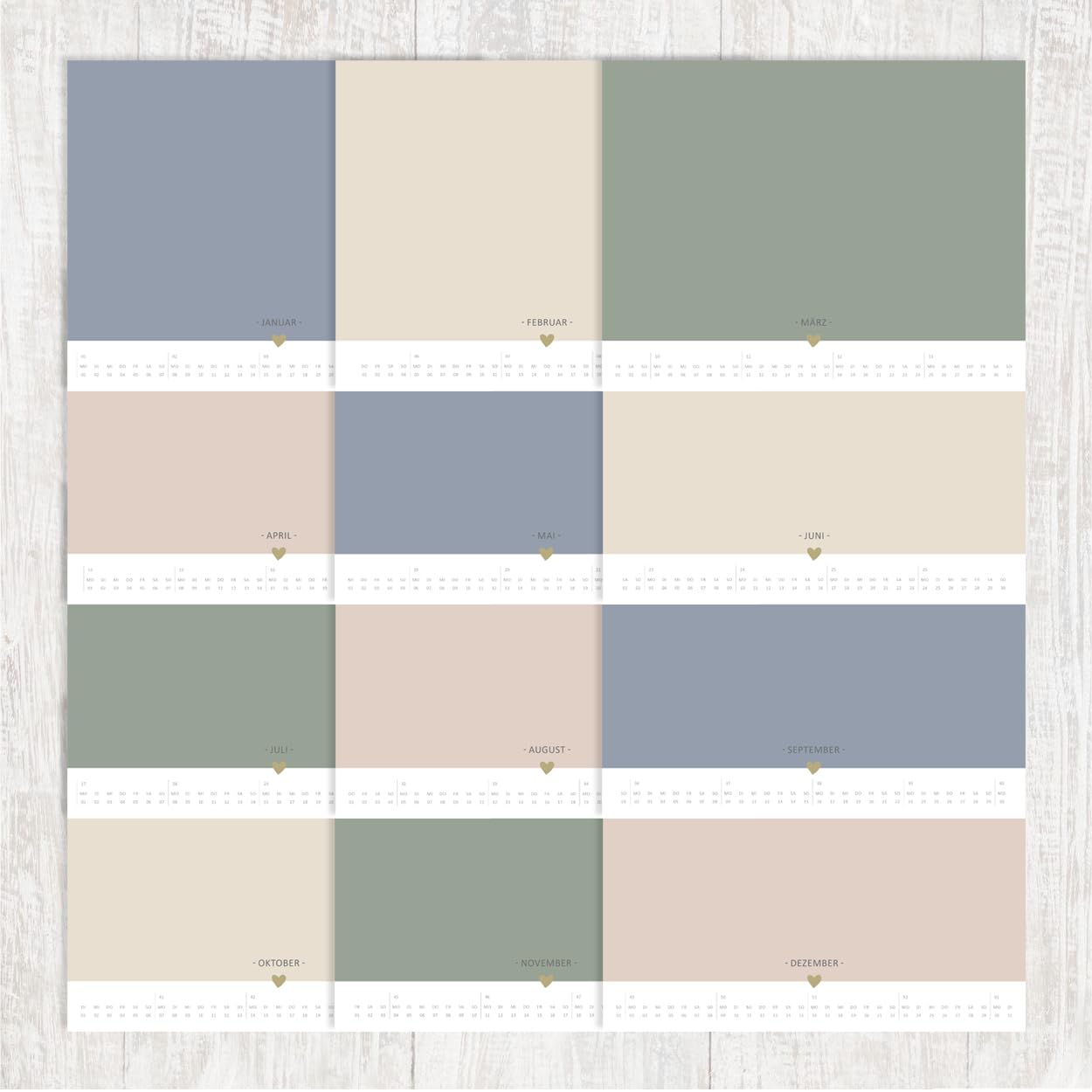 gr-tz-verlag-tischkalender-2024-bastelkalender-diy-zum-selbstgestalten-25-2-x-19 image 5