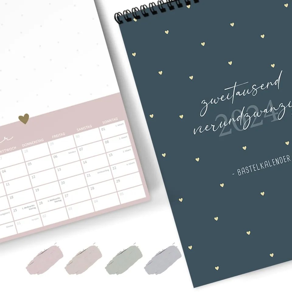 gr-tz-verlag-fotokalender-2024-a4-zum-selbstgestalten-diy-bastelkalender-mit-gro image 1