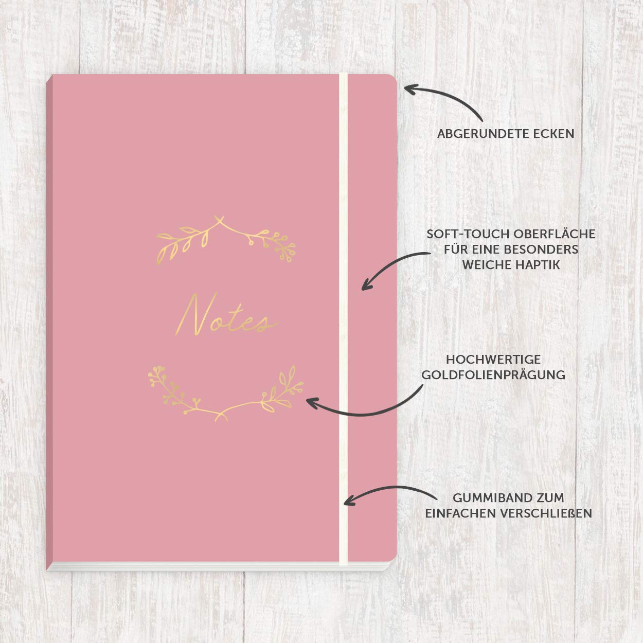 gr-tz-verlag-notizbuch-a5-matt-blau-dotted-176-seiten-softcover-mit-gummiband image 4