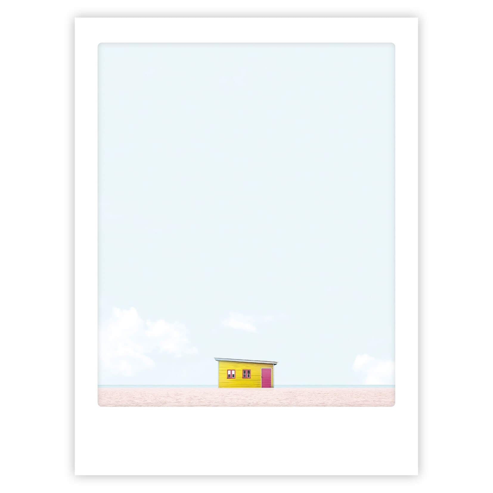 pickmotion-art-poster-a-happy-house-mit-echtglas-rahmen image 1
