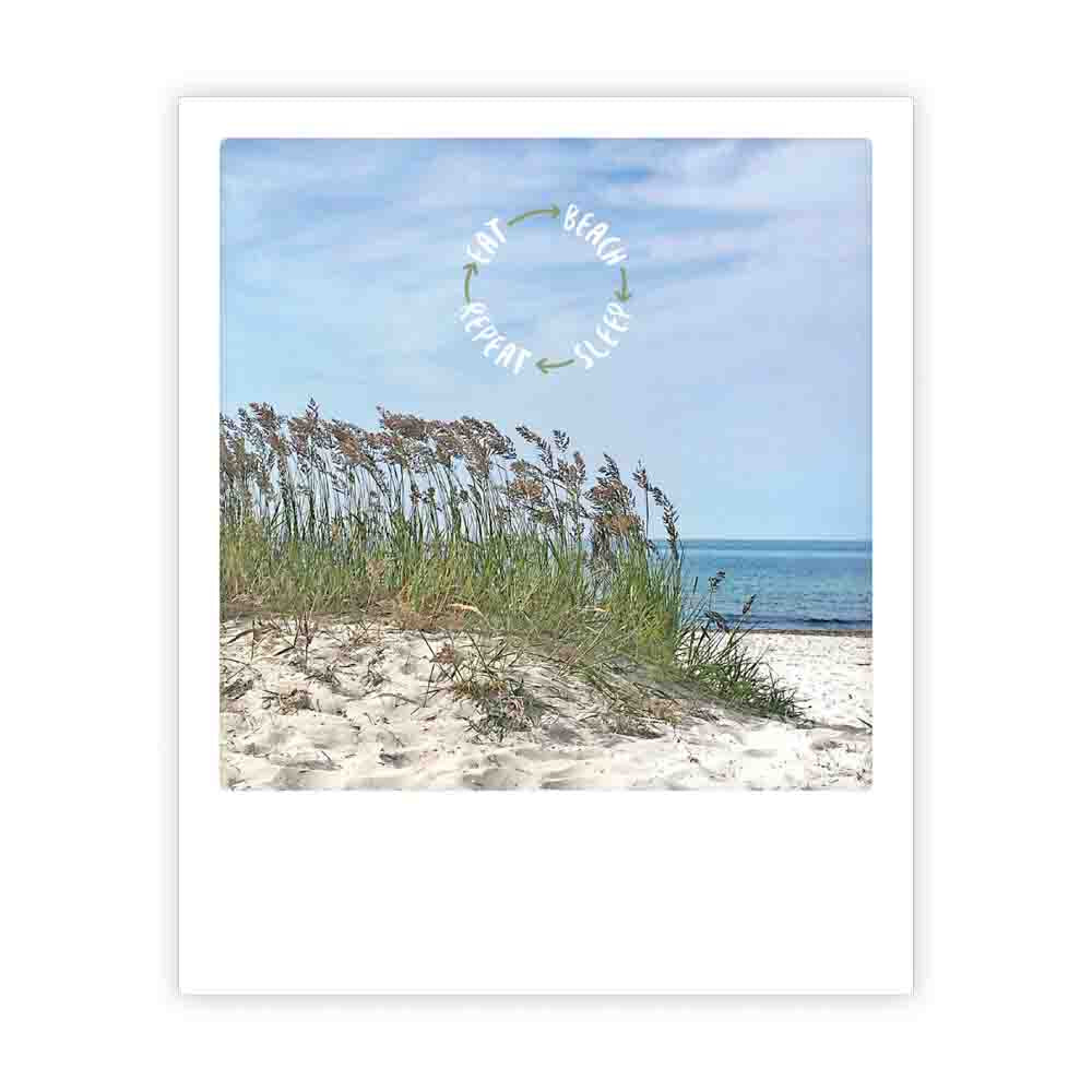 pickmotion-postkarte-eat-beach-sleep-repeat image 1