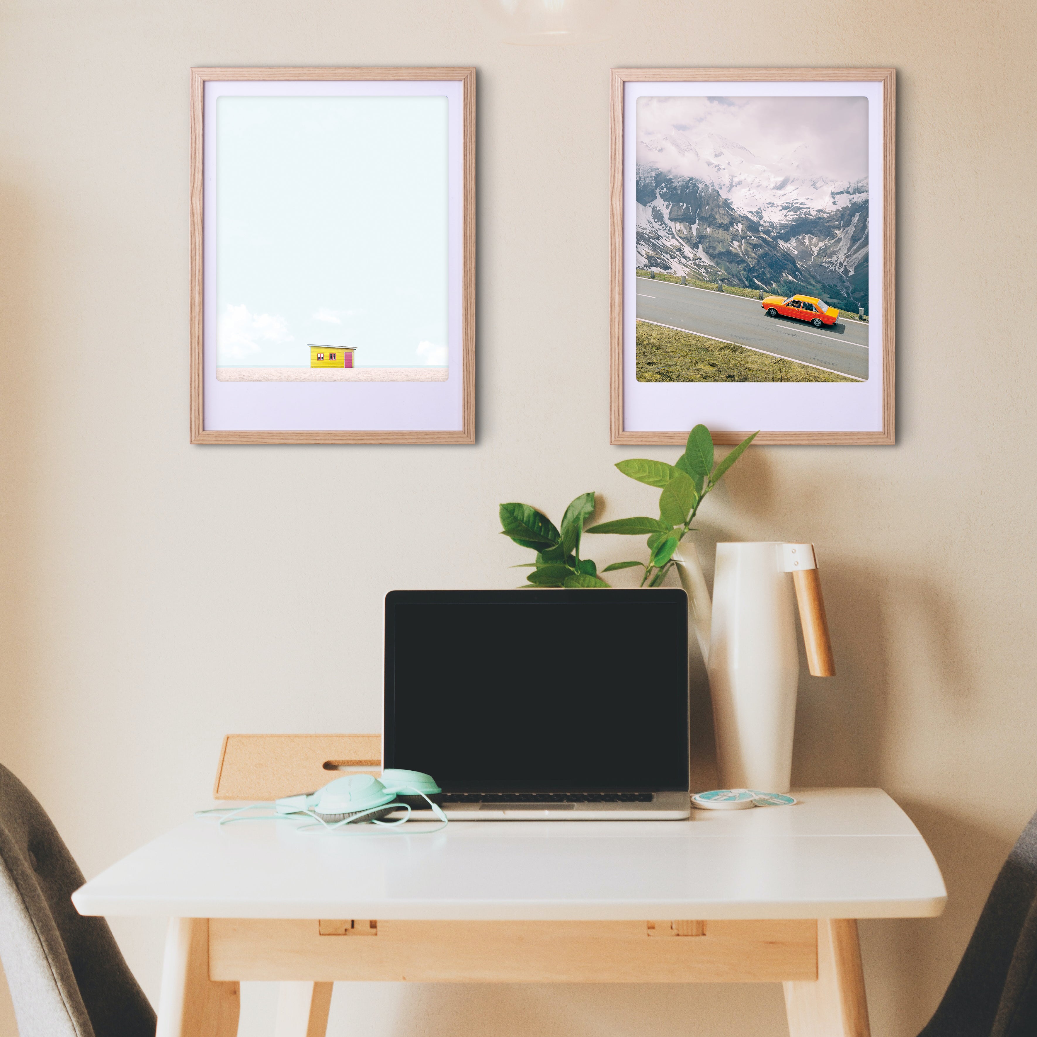 pickmotion-art-poster-mountain-cruise-mit-echtglas-rahmen image 2