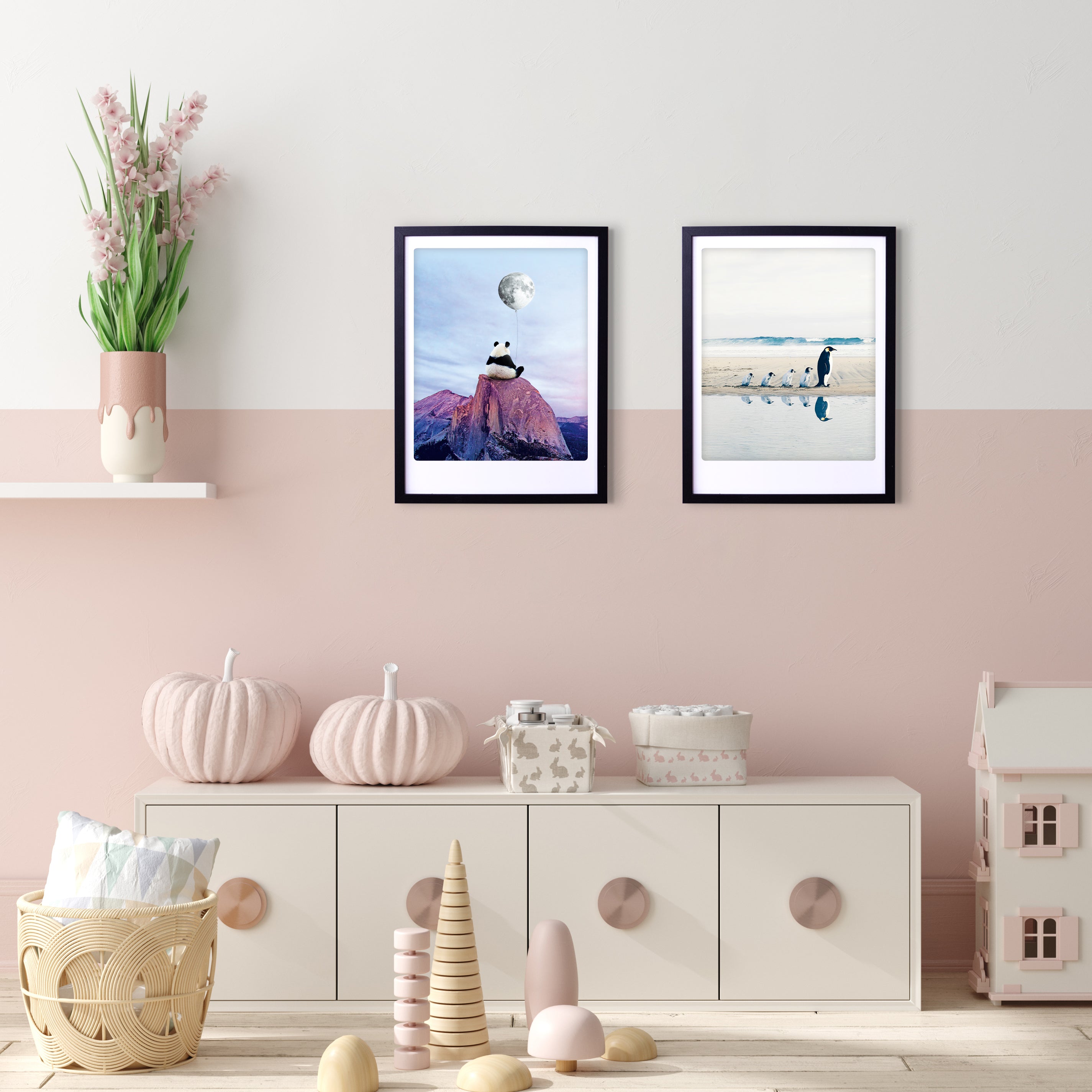 pickmotion-follow-me-art-poster-mit-echtglas-rahmen image 2