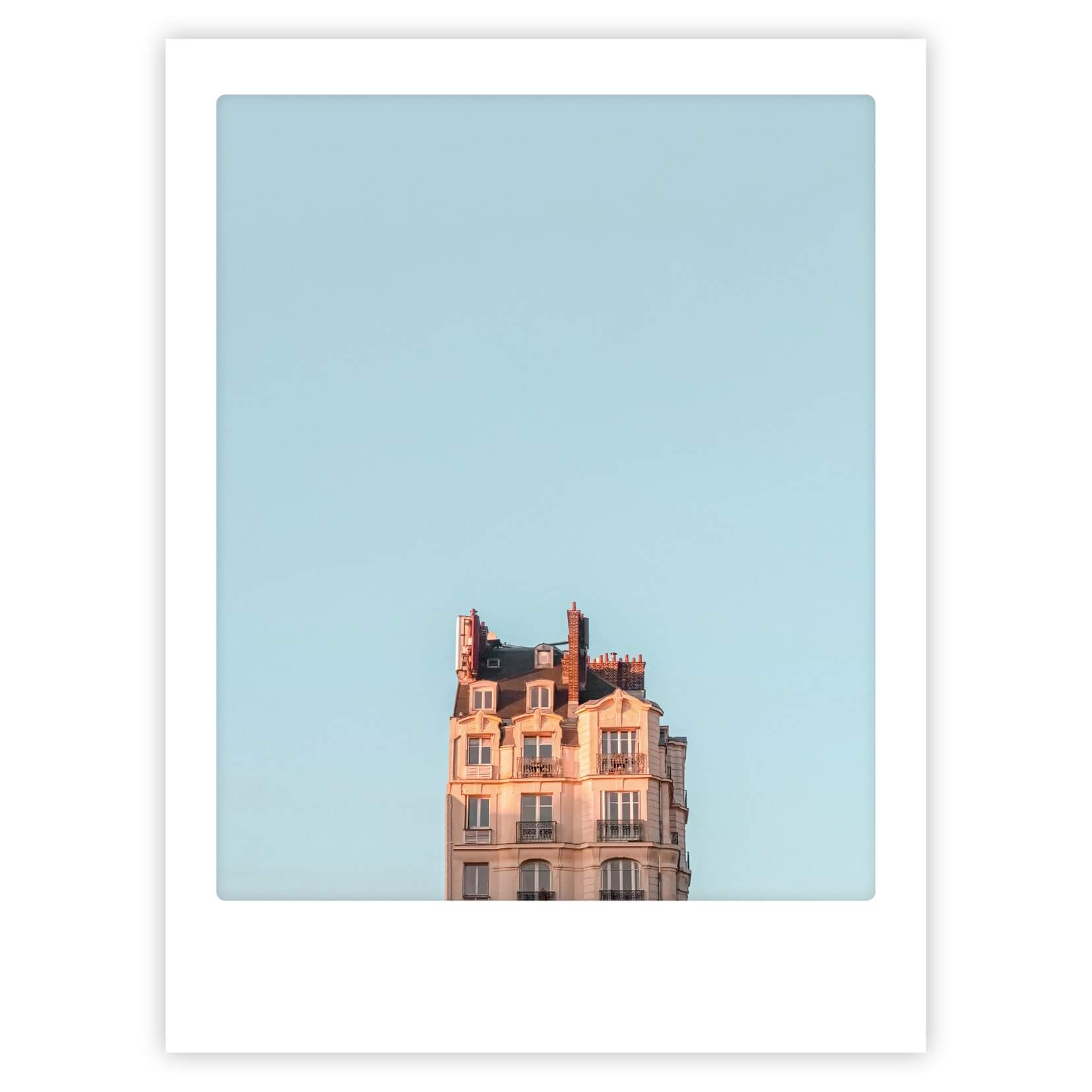 pickmotion-blue-sky-in-paris-art-poster-mit-echtglas-rahmen image 1