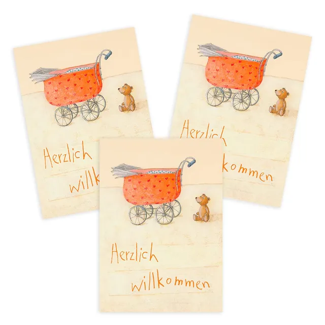 gr-tz-verlag-gl-ckwunschkarten-geburt-3er-set-m-dchen-junge image 1