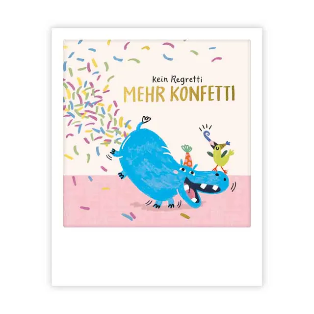 pickmotion-kleine-postkarte-kein-regretti-mehr-konfetti image 1