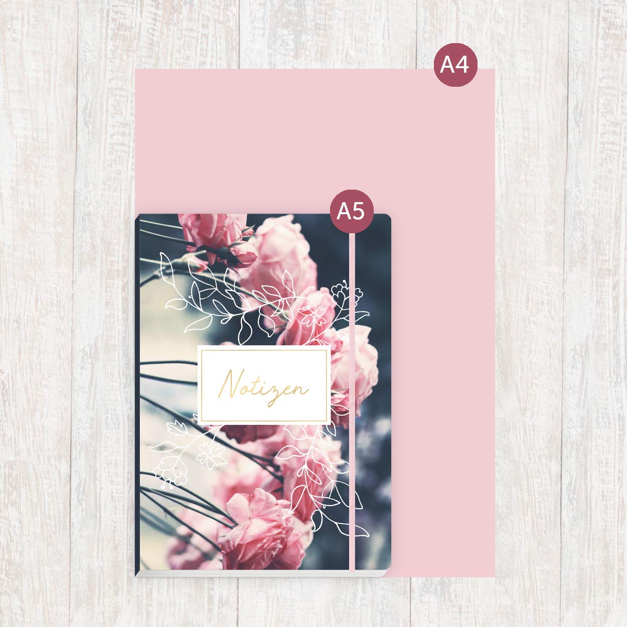 gr-tz-verlag-notizbuch-a5-gepunktet-softtouch-blumen-notebook-176-seiten-120g image 5