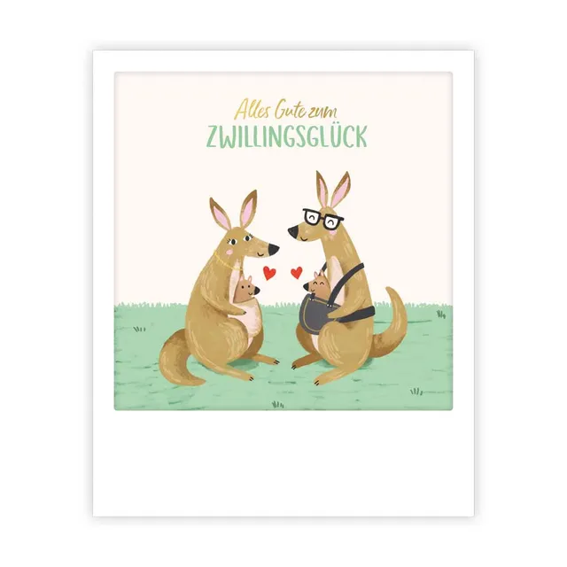 pickmotion-alles-gute-zum-zwillingsgl-ck-kleine-postkarte image 1