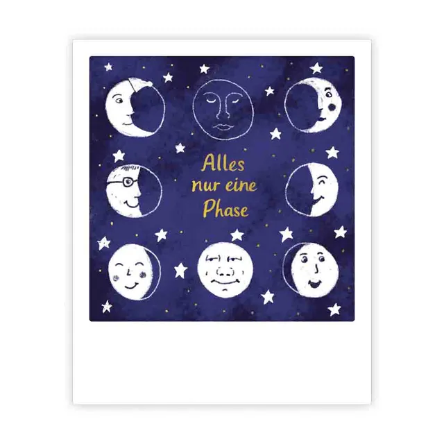 pickmotion-kleine-postkarte-alles-nur-eine-mond-phase image 1