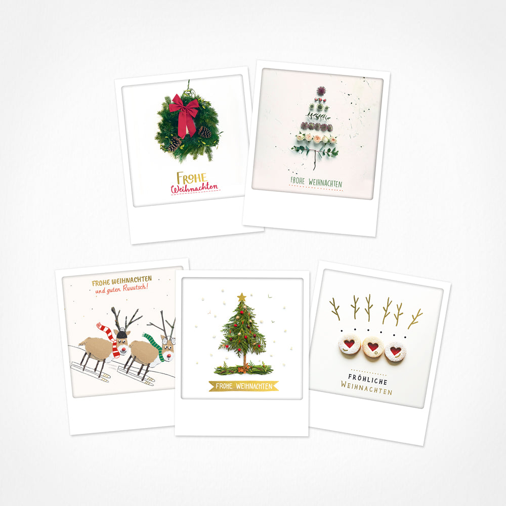 pickmotion-festfreuden-5er-postkarten-set-weihnachtsedition image 1