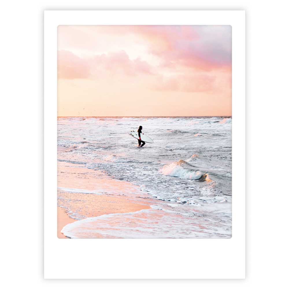pickmotion-pastel-surfer-dream-art-poster-mit-echtglas-rahmen image 1