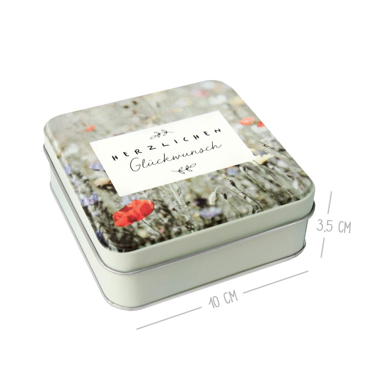 gr-tz-verlag-geschenkdose-herzlichen-gl-ckwunsch-quadratisch-blech-mit-deckel image 2