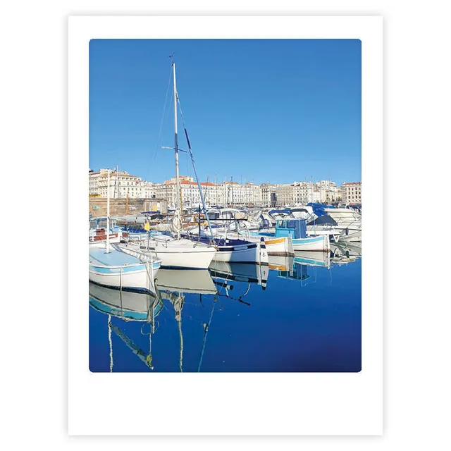 pickmotion-by-the-harbour-art-poster-mit-echtglas-rahmen image 1