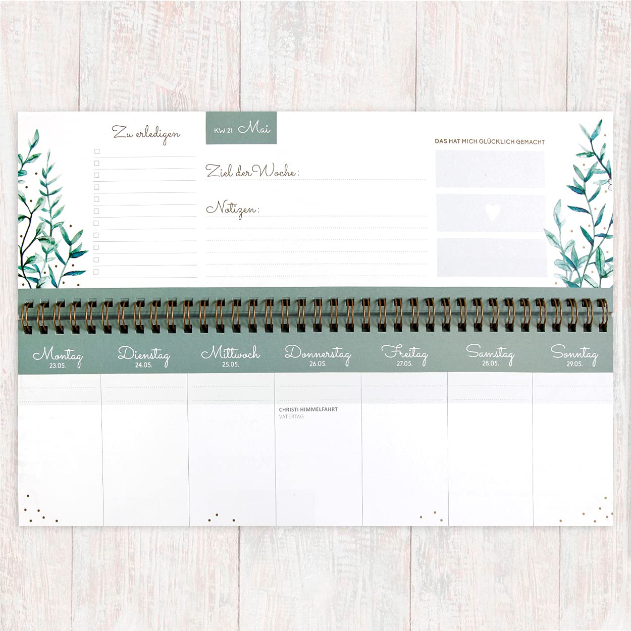 gr-tz-verlag-tischkalender-wochenplaner-querformat-32-x-10-5-cm-mit-goldfolie image 3