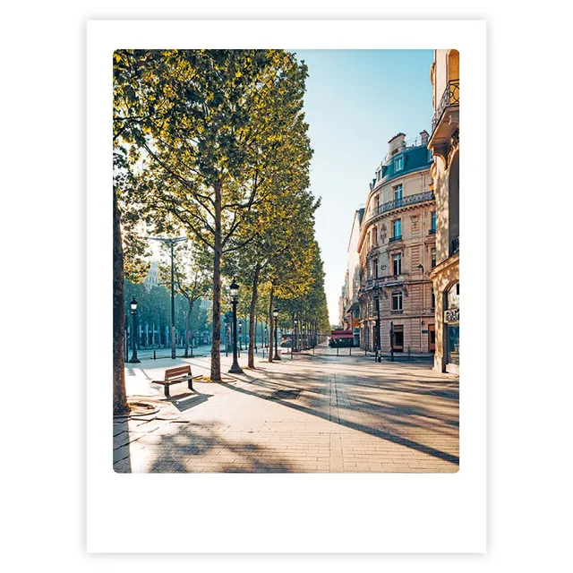 pickmotion-art-poster-a-sunny-day-in-paris-mit-echtglas-rahmen image 1