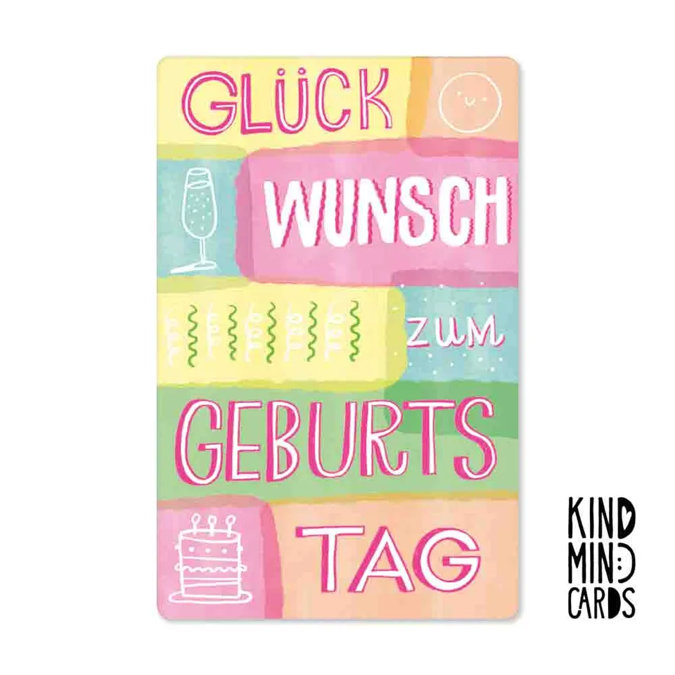 pickmotion-neon-kind-mind-cards-designkarte-gl-ckwunsch-zum-geburtstag image 1