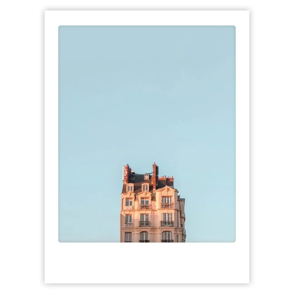 pickmotion-blue-sky-in-paris-art-poster-mit-echtglas-rahmen image 1