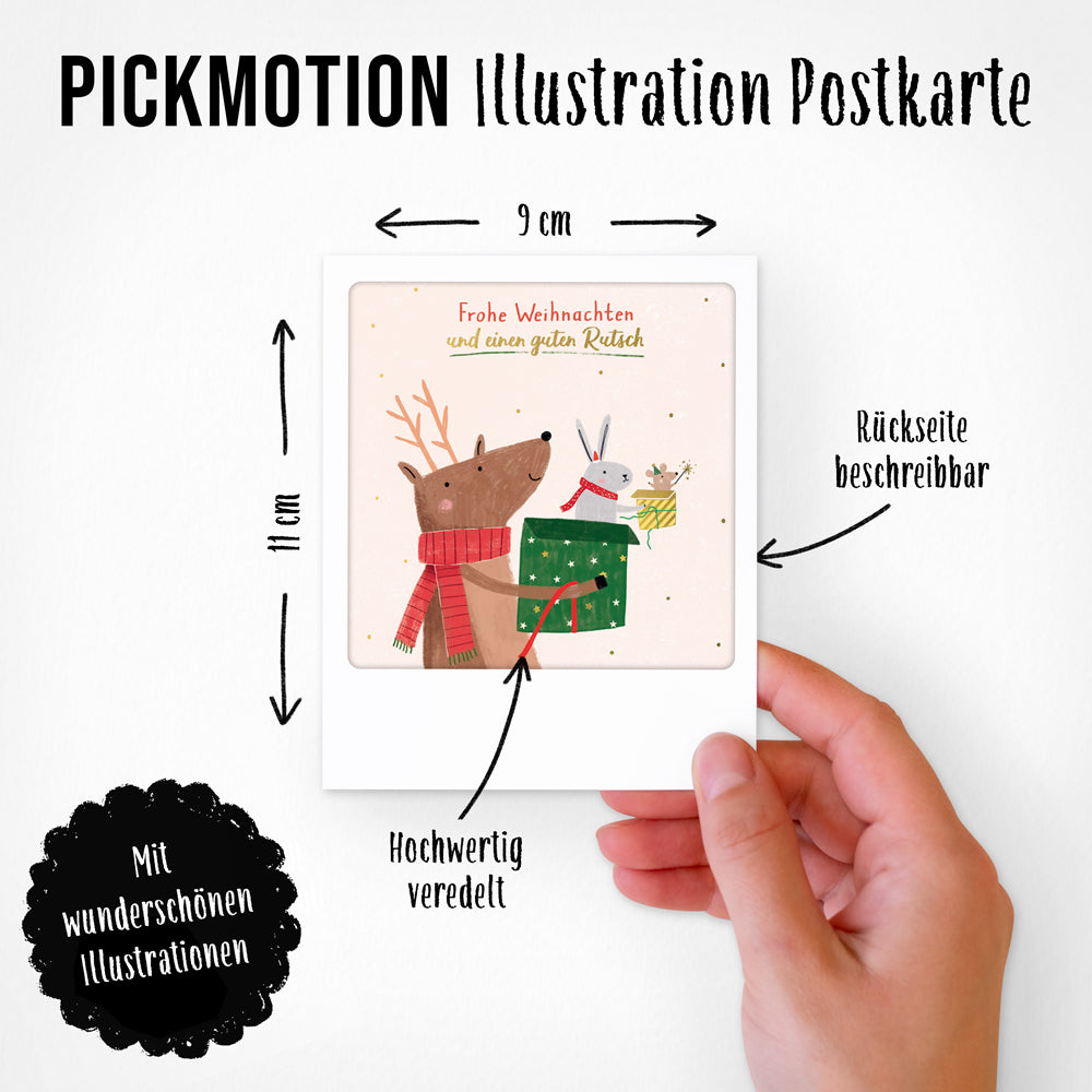 pickmotion-winterwunder-kleine-postkarten-set-5er-9x11-cm image 4