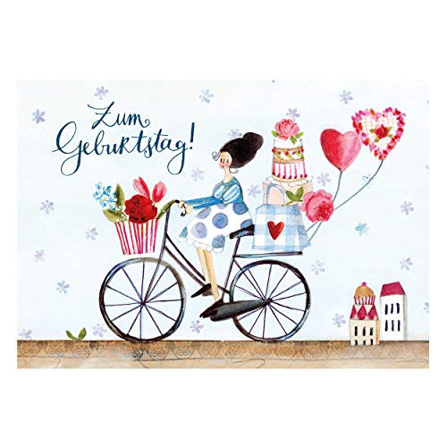 gr-tz-verlag-gl-ckwunschkarten-geburtstag-10er-set-fahrrad-happy-birthday-mit-um image 4