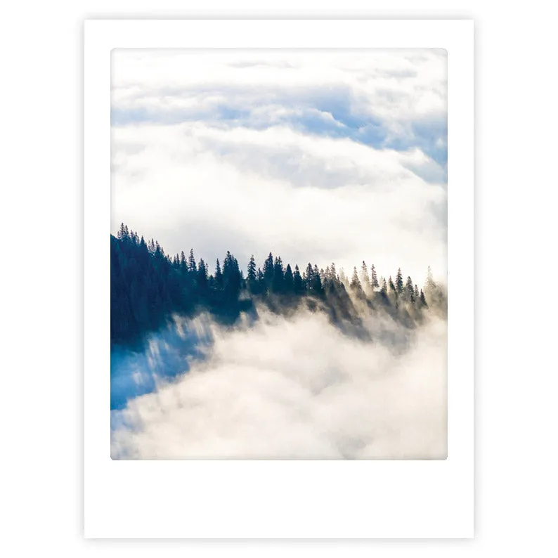 pickmotion-art-poster-mountain-mornings-1-mit-echtglas-rahmen image 1