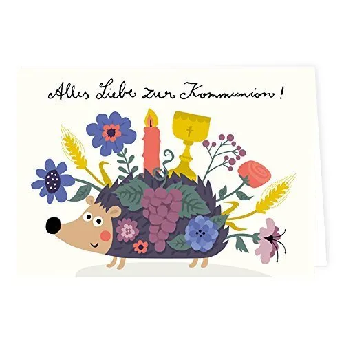 gr-tz-verlag-gl-ckwunschkarten-kommunion-6er-set-klappkarten-11-5-x-16-5-cm-mit- image 1