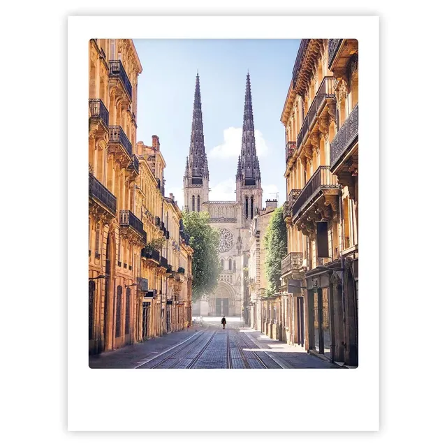 pickmotion-art-poster-an-early-morning-in-bordeaux-st-dte-wandbild-mit-echtglas- image 1