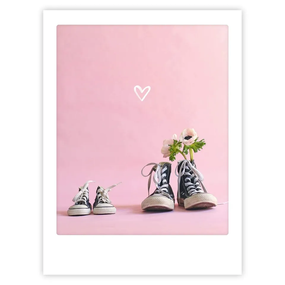 pickmotion-art-poster-mini-and-me-mit-echtglas-rahmen image 1