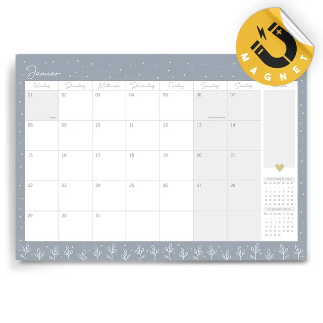 gr-tz-verlag-monatsplaner-2024-din-a4-k-hlschrank-kalender-mit-magnet-quer image 1