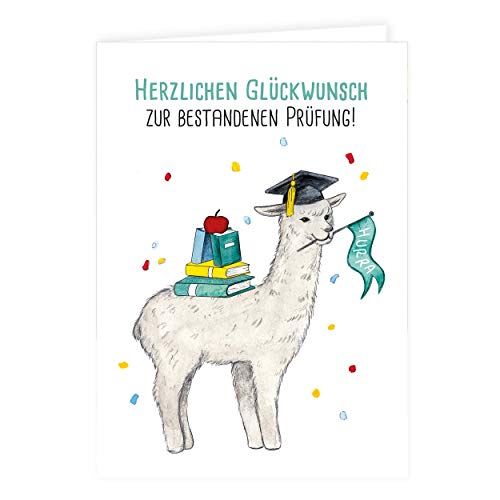 gr-tz-verlag-3er-set-gl-ckwunschkarte-abitur-alpaka-mit-doktorhut-herzlichen-gl- image 4