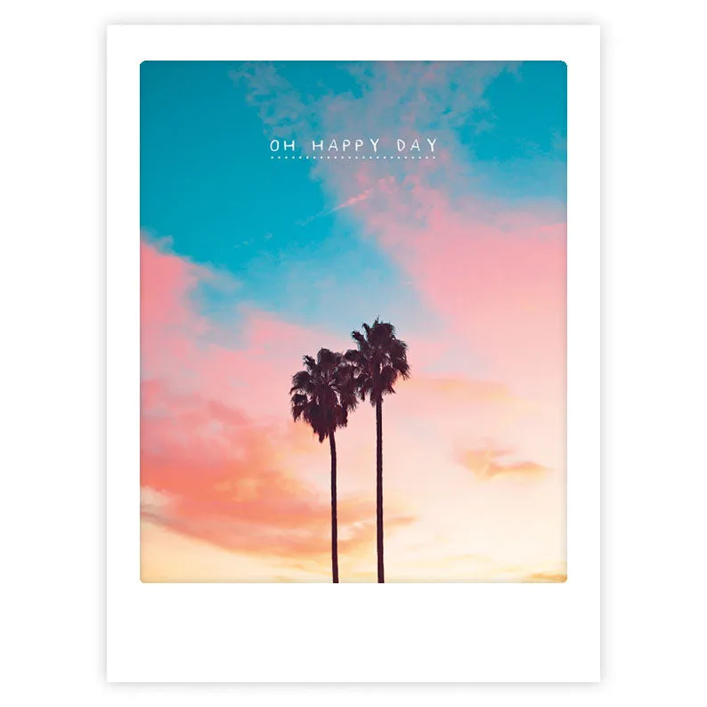 pickmotion-happy-days-art-poster-mit-echtglas-rahmen image 1