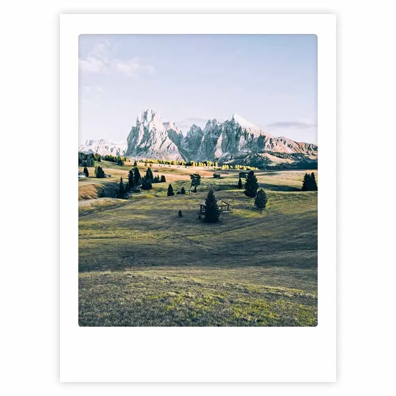 pickmotion-auf-der-alm-art-poster-mit-echtglas-rahmen image 1