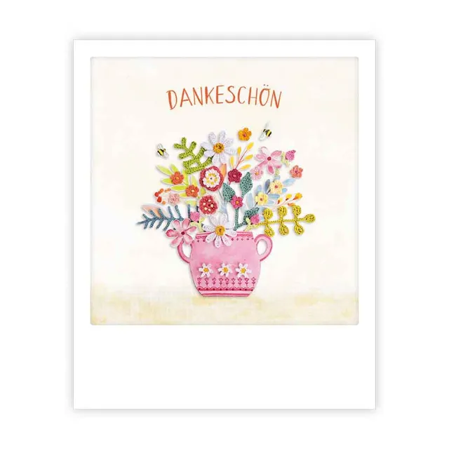 pickmotion-postkarte-dankesch-n-h-kelblumen-im-sofortbild-stil image 1