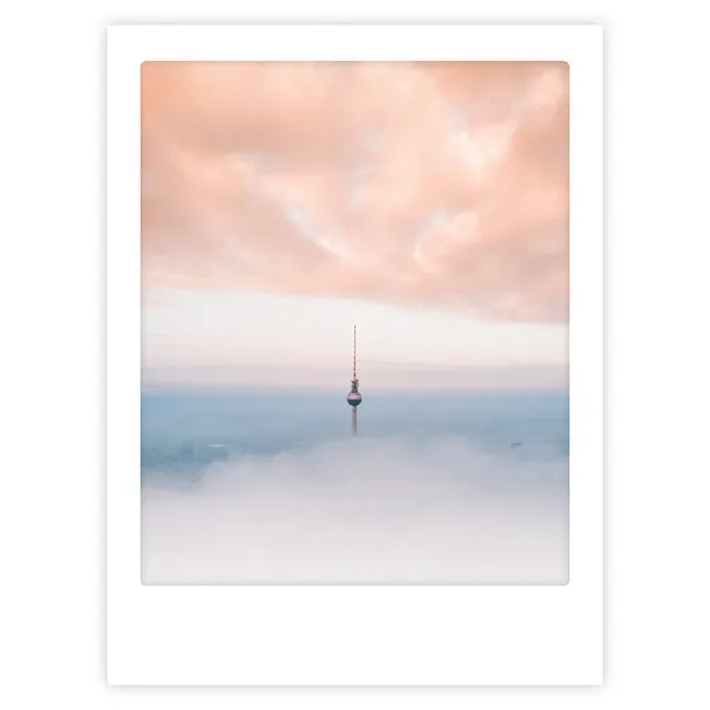 pickmotion-cotton-candy-berlin-art-poster-mit-echtglas-rahmen image 1