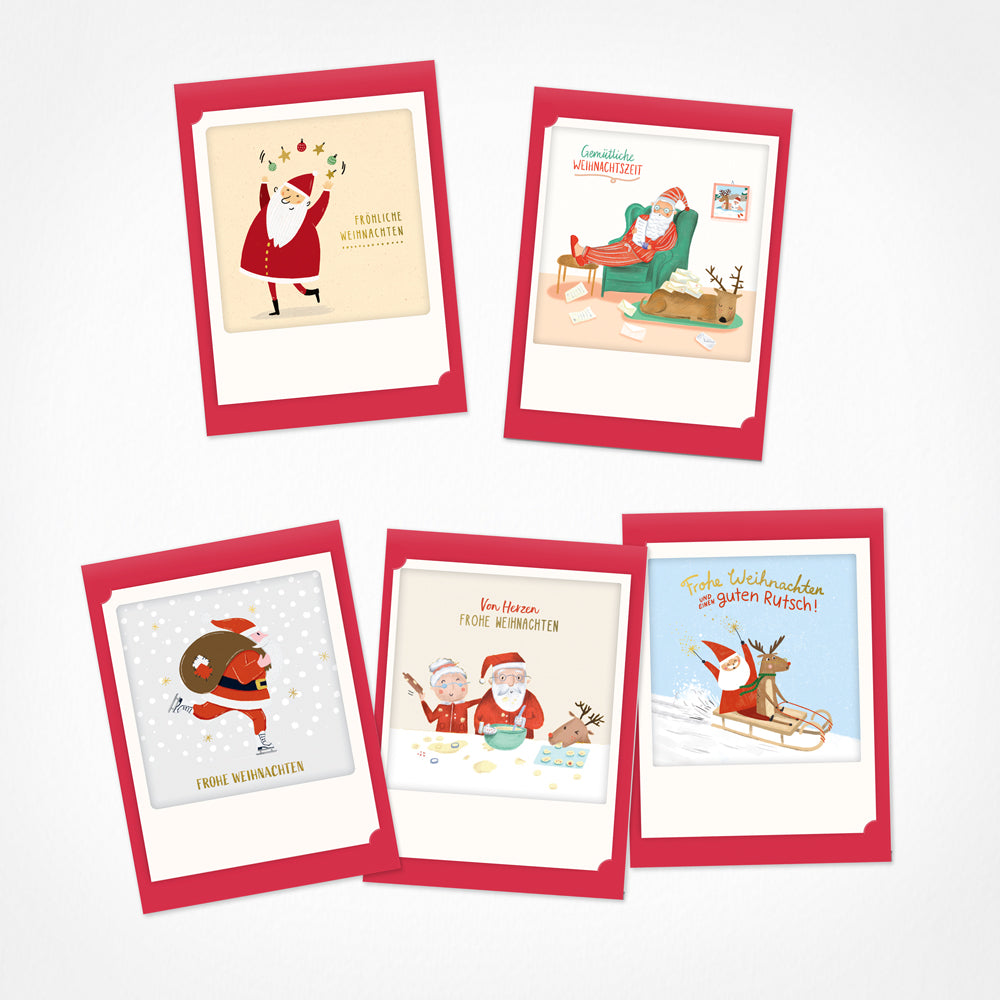 pickmotion-himmlische-weihnachten-5er-kleine-klappkarten-set-10x13-5-cm image 1