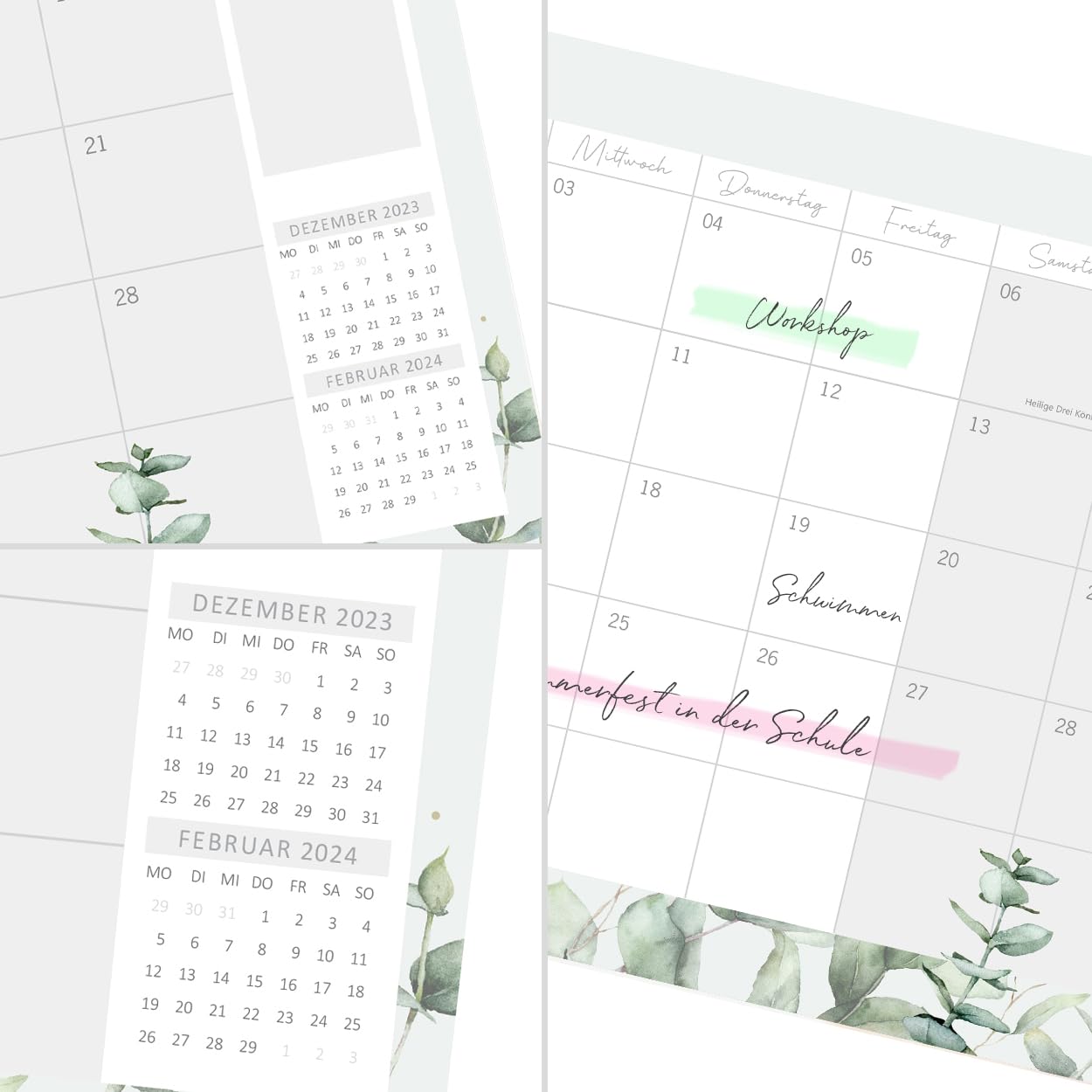 gr-tz-verlag-monatskalender-2024-wandkalender-a4-quer-floral image 5