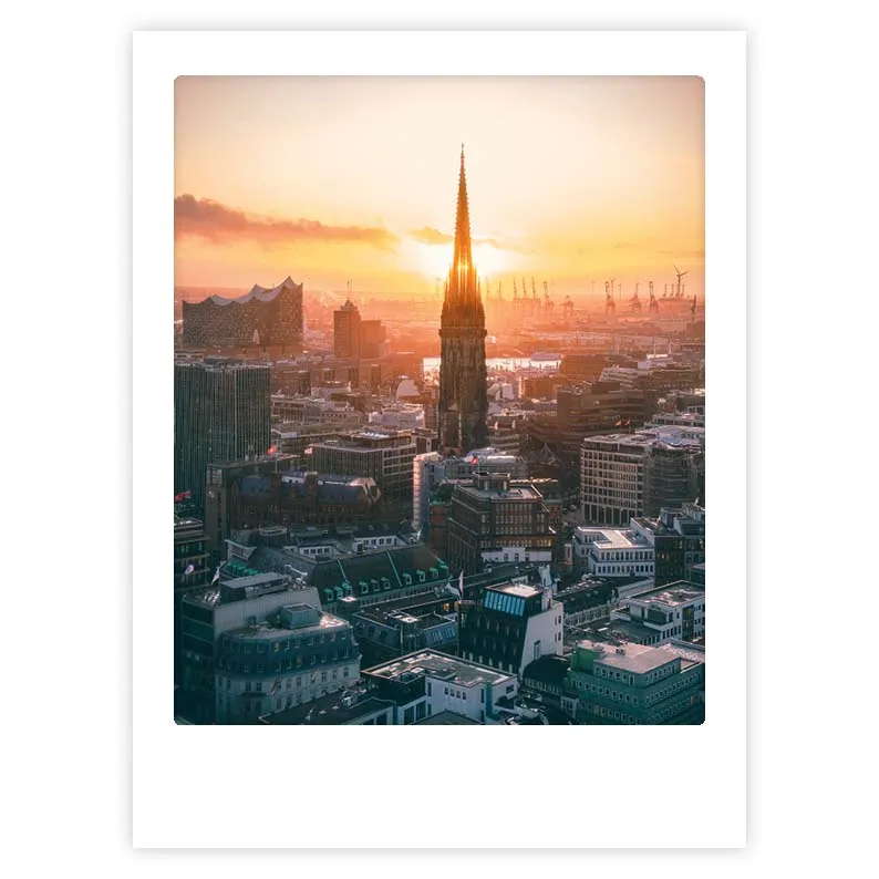 pickmotion-art-poster-sunset-hamburg image 1