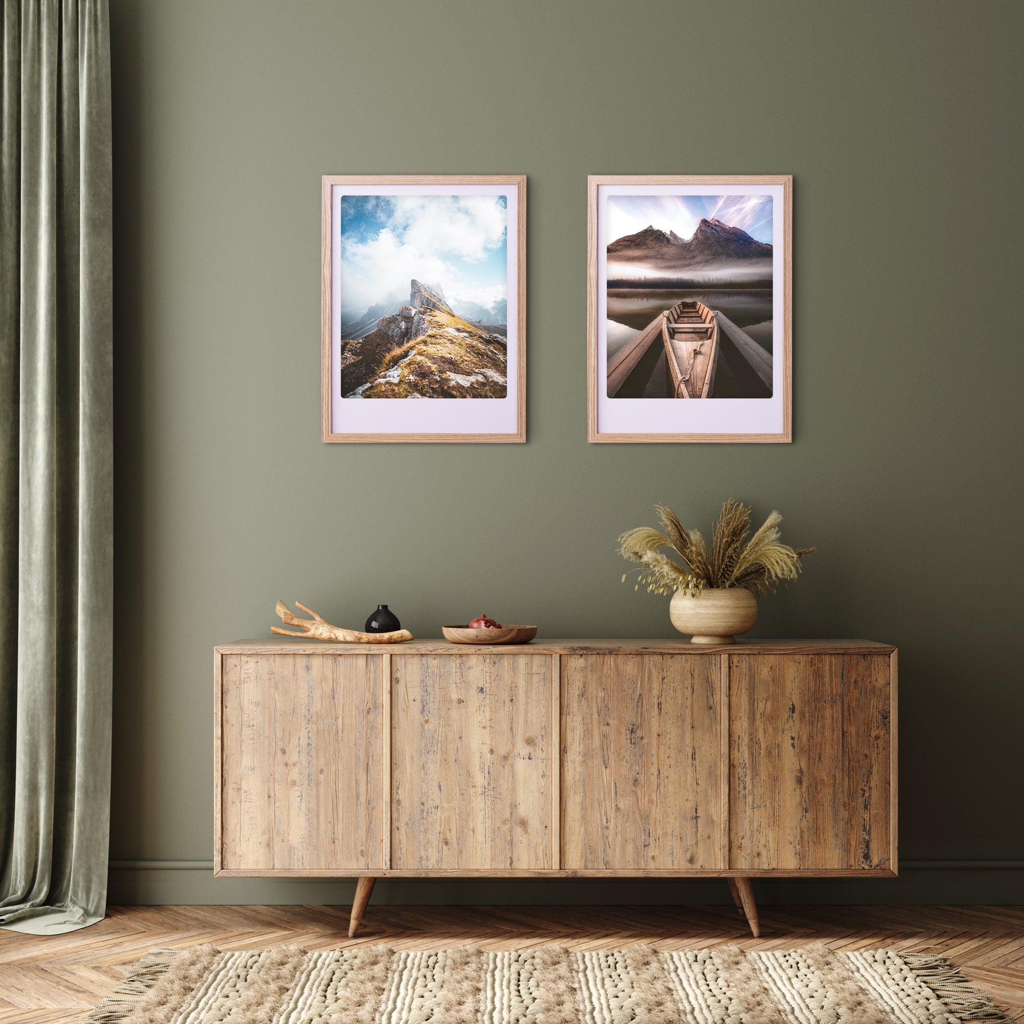pickmotion-mystic-boat-trip-art-poster-mit-echtglas-rahmen image 2