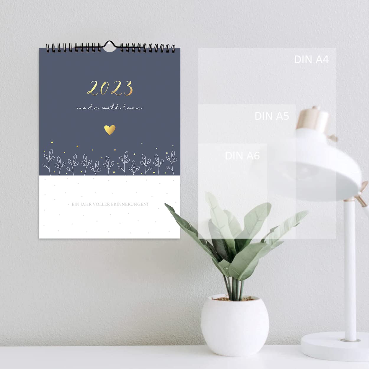 gr-tz-verlag-fotokalender-2023-blattgold-a4-wandkalender-zum-selbstgestalten image 7