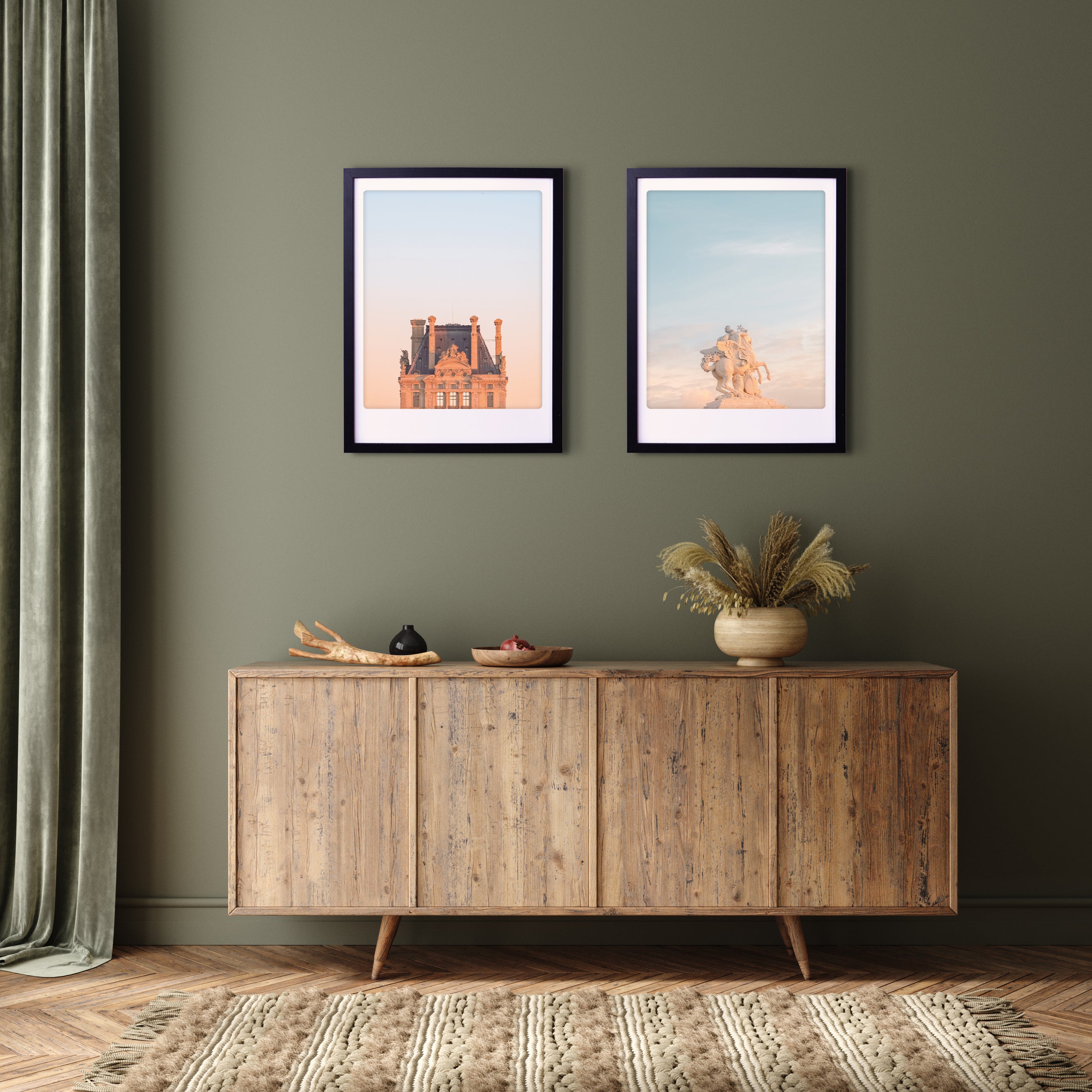 pickmotion-paris-statue-art-poster-mit-echtglas-rahmen image 2