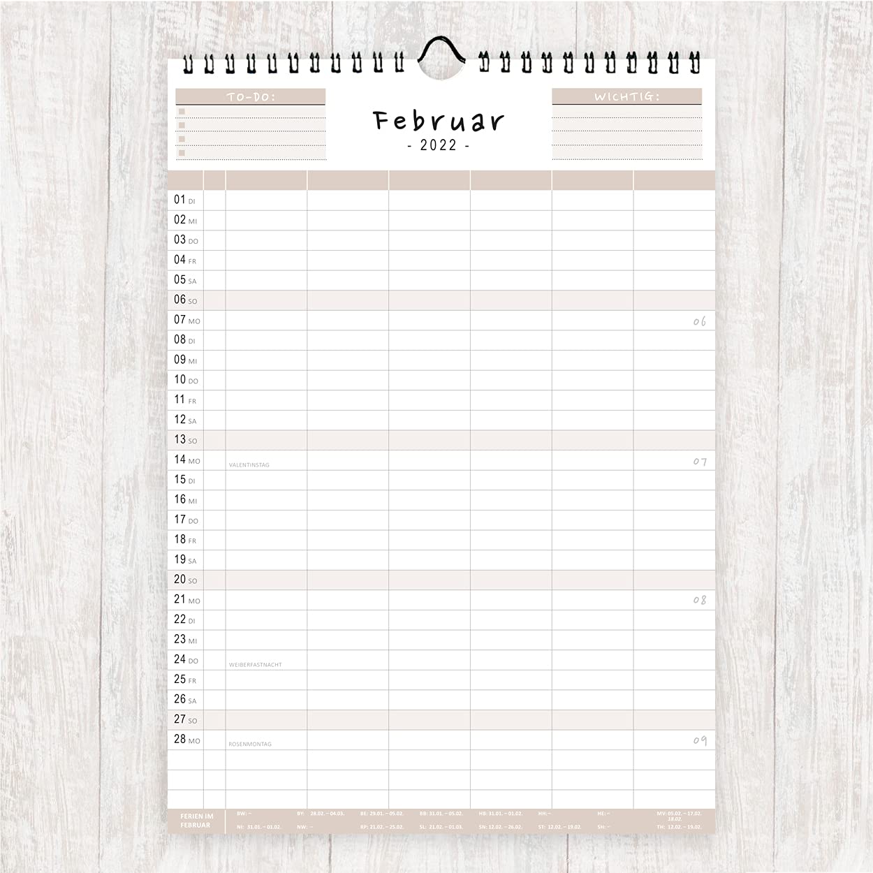 gr-tz-verlag-familienplaner-wandkalender-a4-mit-5-spalten-180-stickern image 3