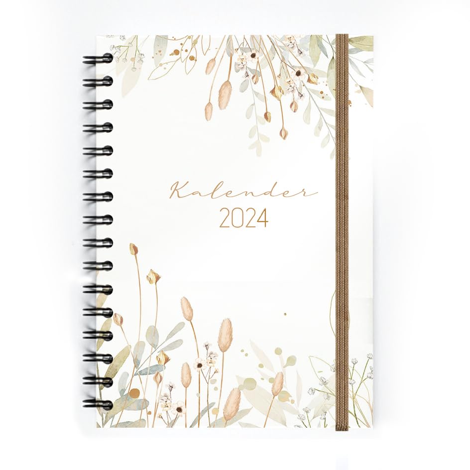 gr-tz-verlag-organizer-2024-a5-trockenblumen-beige-wochenplaner-ringbuch image 5
