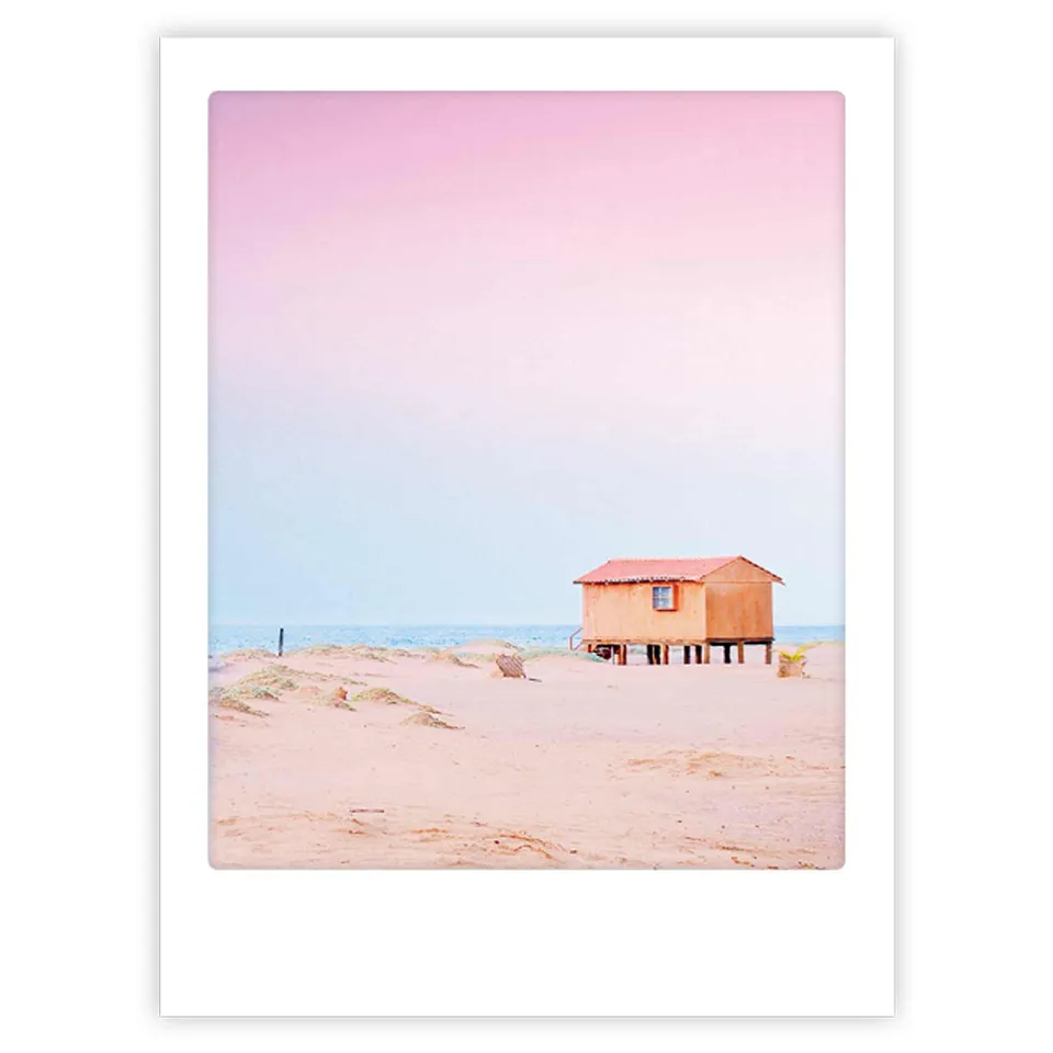 pickmotion-art-poster-beach-house-mit-echtglas-rahmen image 1