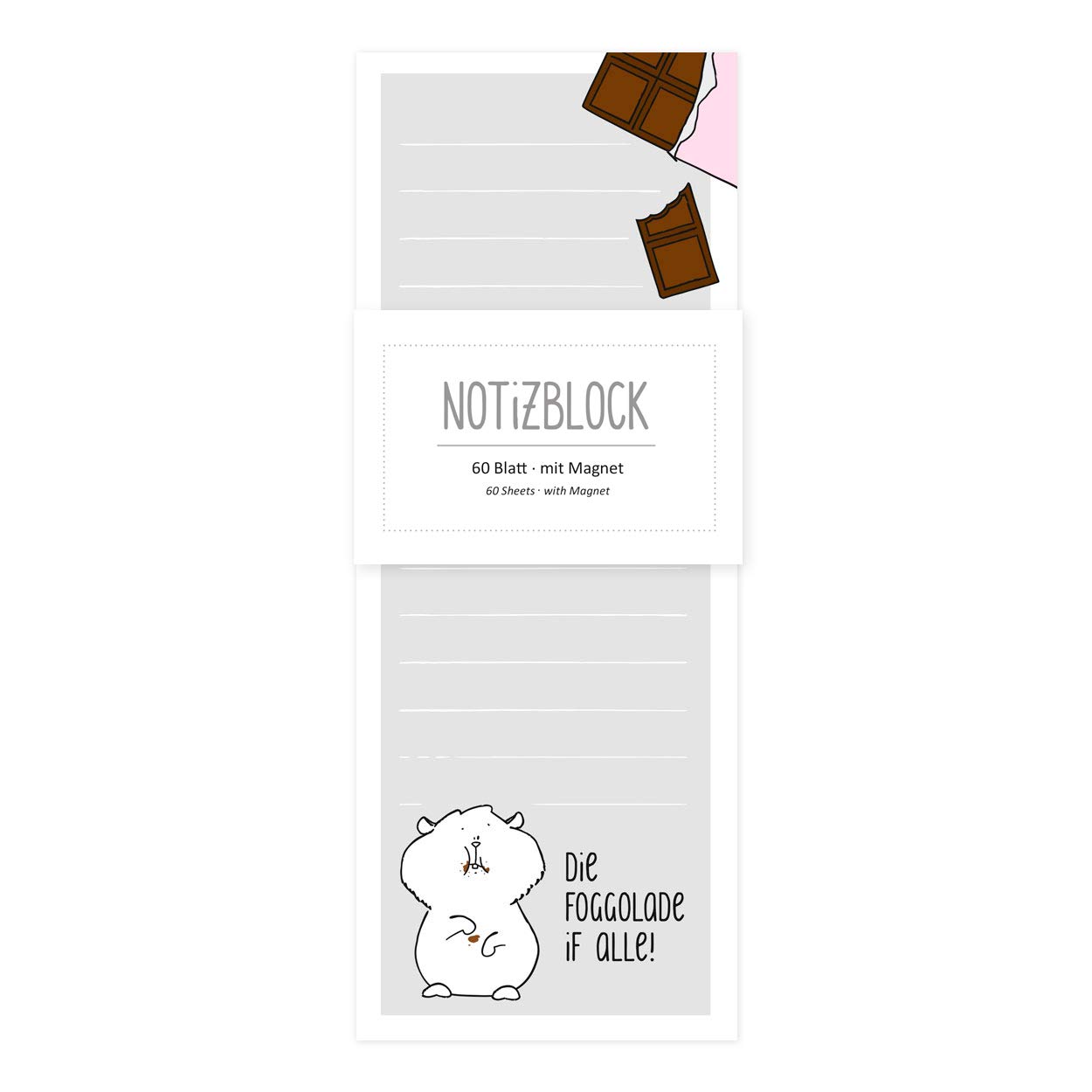 gr-tz-verlag-magnet-notizblock-katze-schokolade-einkaufsliste-kariert-8-x-21-cm- image 1