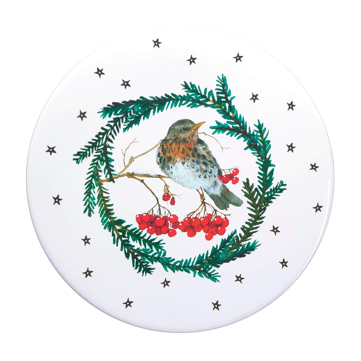 gr-tz-verlag-keksdose-winter-vogel-runde-blechdose-gr-n-rot-21-5-x-21-5-x-10-5-c image 4