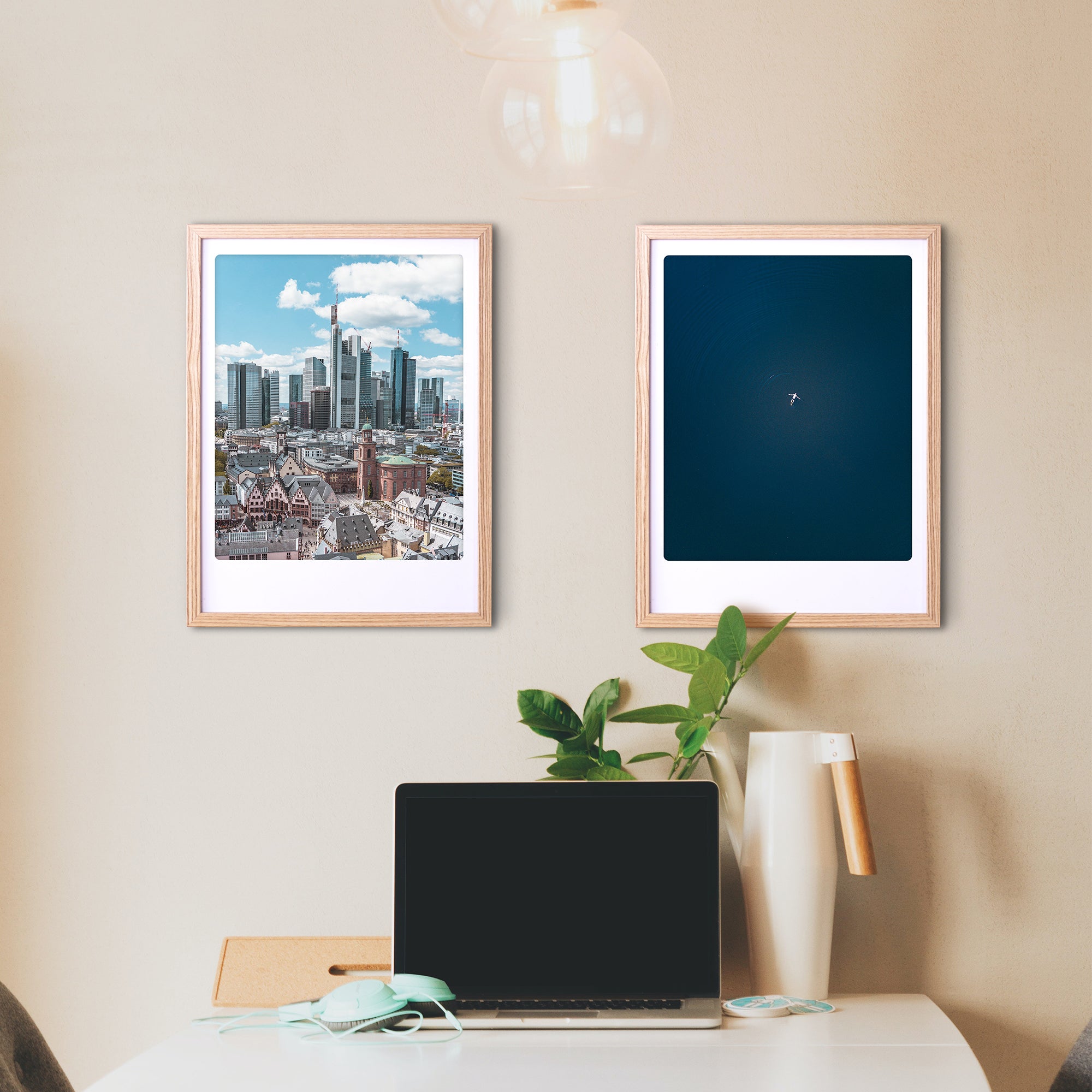 pickmotion-art-poster-the-big-blue-mit-echtglas-rahmen image 2