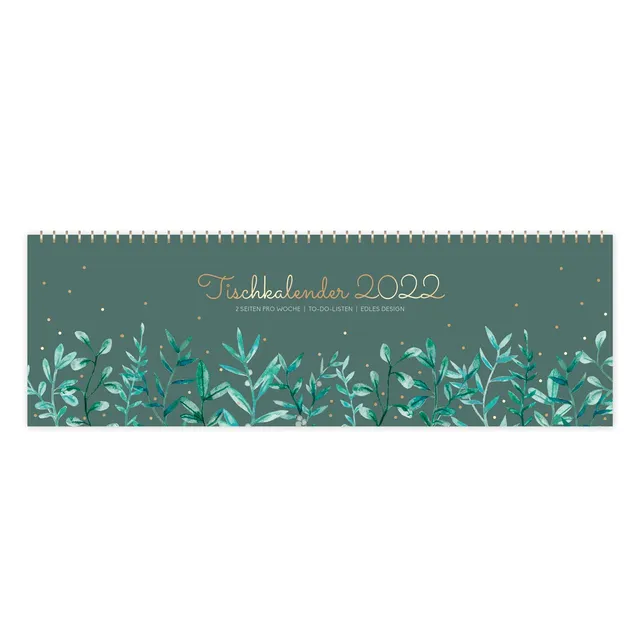 gr-tz-verlag-tischkalender-wochenplaner-querformat-32-x-10-5-cm-mit-goldfolie image 1