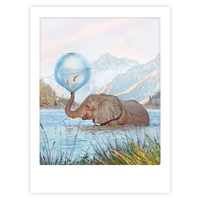 pickmotion-splish-splash-art-poster-mit-echtglas-rahmen image 1
